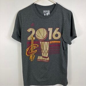 Cleveland Cavs Cavaliers Gray Tshirt NBA Basketball Adidas Brand Sz S 2016 Champ